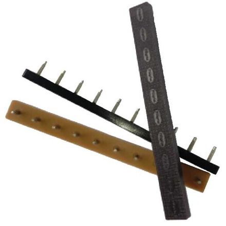 Набойки полоса Piligrim 120х12х6мм, штырь 2,4мм (5пар) чёрный