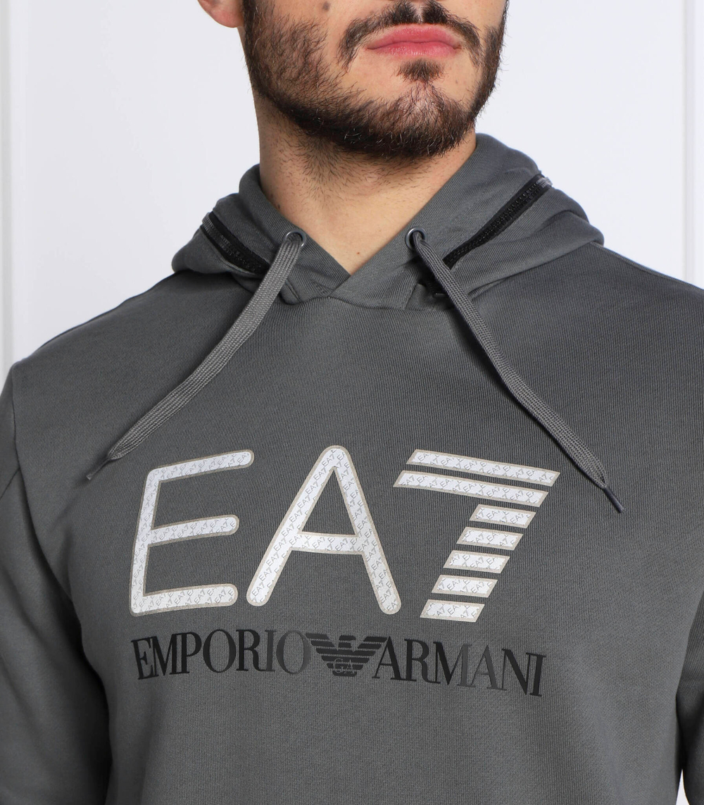 Худи EA7 - серый(6LPM88 PJ07Z)