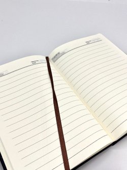 Блокнот 128 л А5 линейка мельница серый (7675-5)