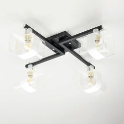 Citilux Вирта CL139145 Люстра потолочная Чёрная Матовая