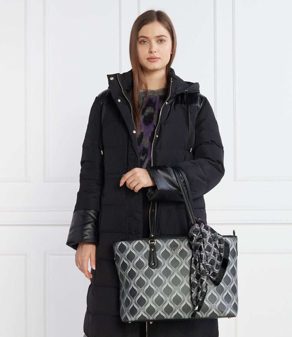 Шопер + платок Liu Jo - графитовый(AF3322 E0538)