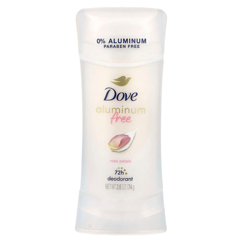 Dove, дезодорант без алюминия, лепестки роз, 74 г (2,6 унции)
