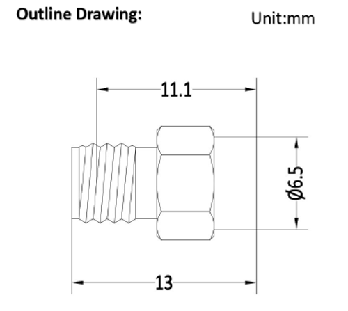 LT-MT2-18-SMA-S-F, Коаксиальная согласованная нагрузка, 18ГГц, SMA Female, 2 Вт
