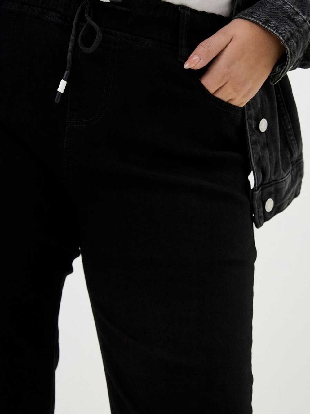 Джинсы на резинке больших размеров