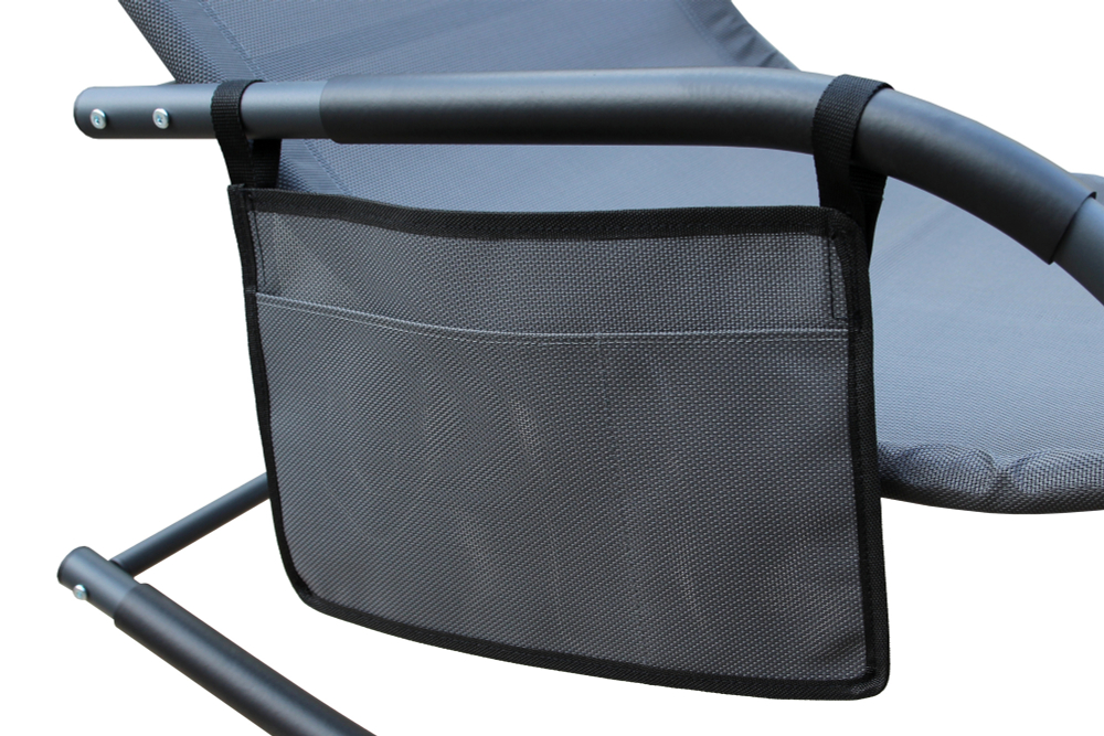 Лежак -качалка Garden Story Джерси текстилен (серый)