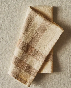 ZARA HOME НАБОР ХЛОПКОВЫХ САЛФЕТОК В КЛЕТКУ (УПАКОВКА ИЗ 2 ШТ.), ЖЕЛТО-ОРАНЖЕВЫЙ