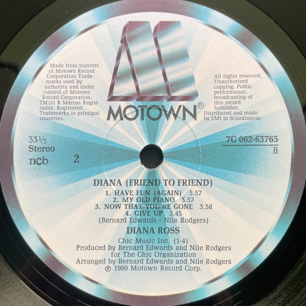 Diana Ross - Diana (Скандинавия 1980г.)