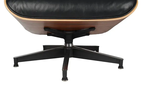 Кресло с оттоманкой Eames Lounge Black Premium U.S. Version