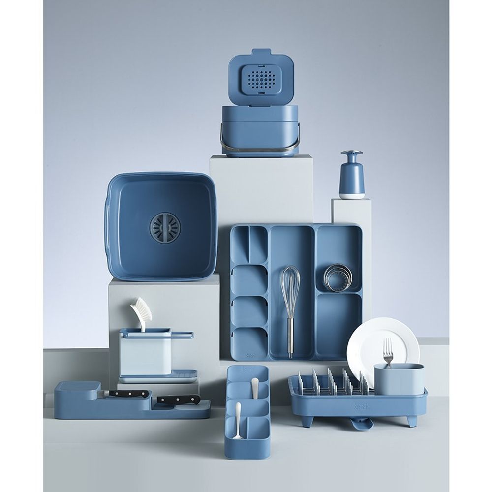 Пластиковый органайзер для раковины Caddy 85180, 21 см, голубой