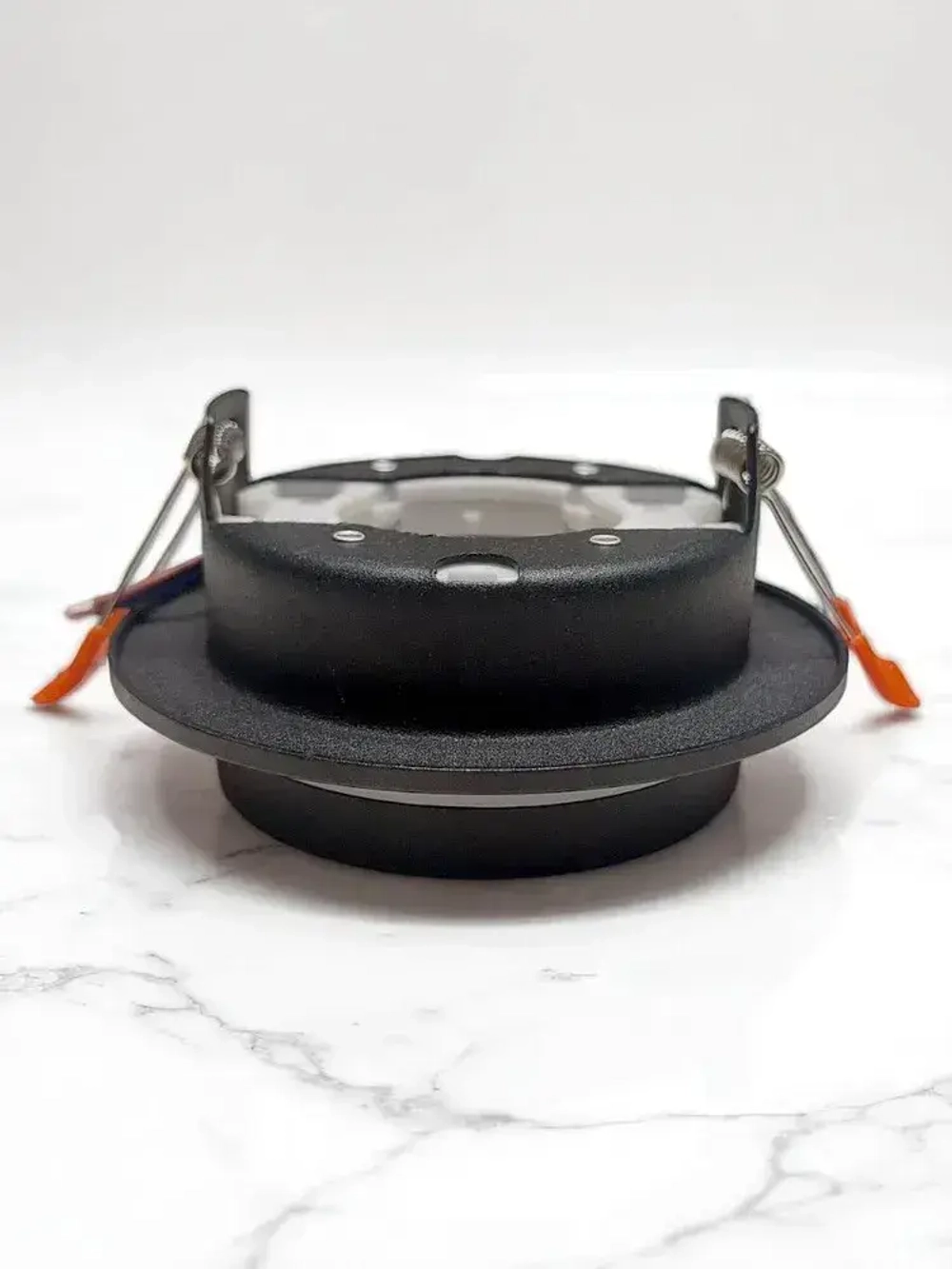 Встраиваемый, точечный потолочный светильник круг 2013 New Light GX53, черный металл, комплект 5шт