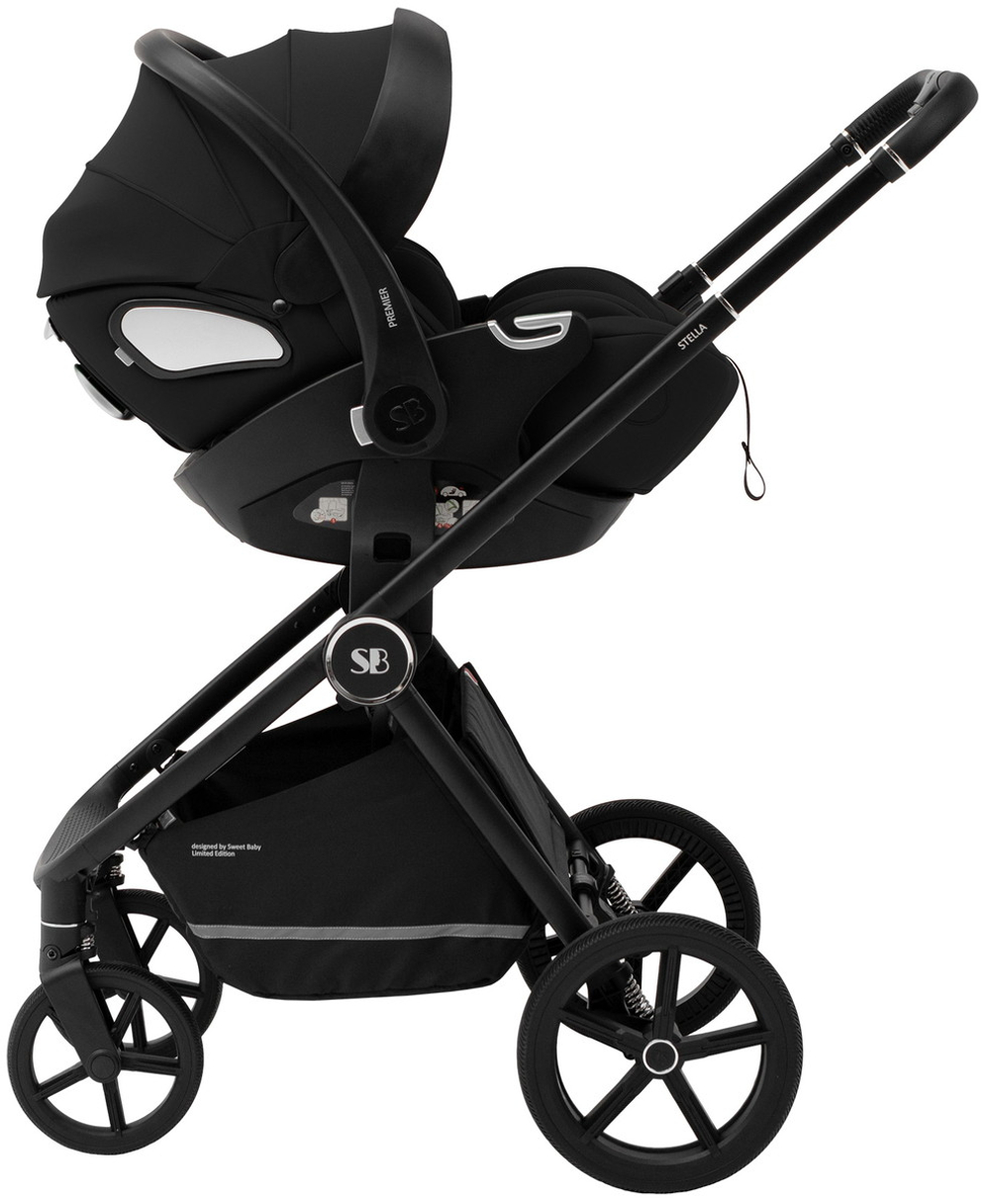 Коляска 3 в 1 Sweet Baby SBL Orso New + автокресло Premier Black New Dark Grey