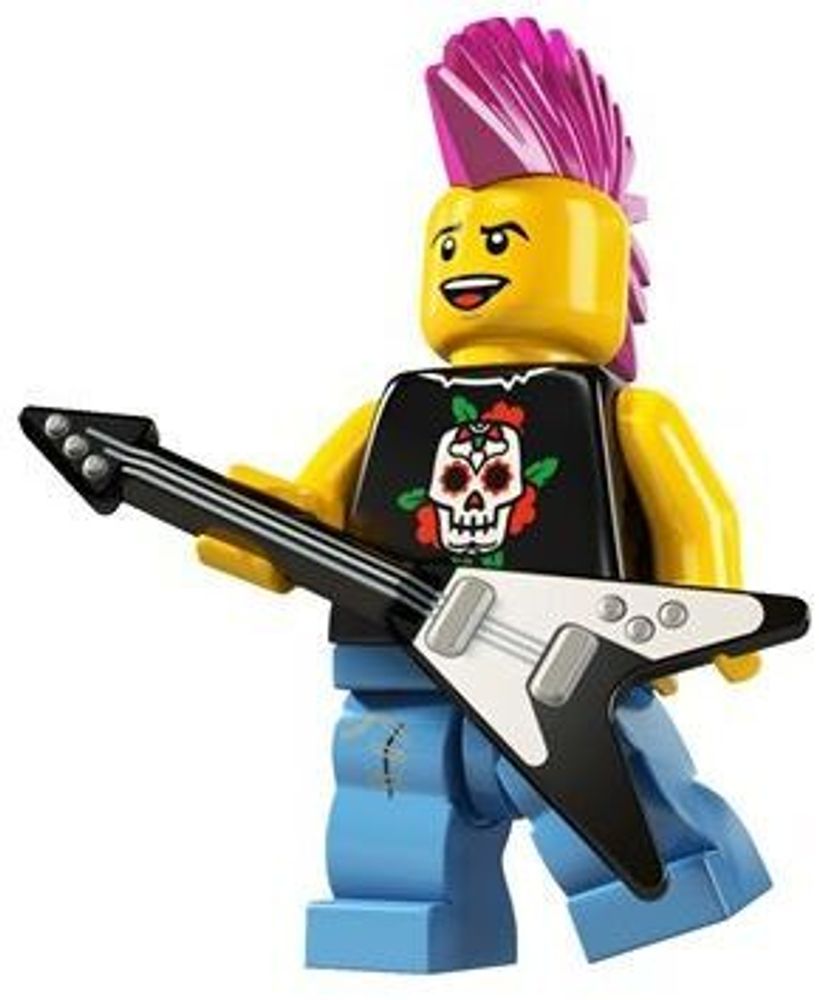 Минифигурка LEGO 8804 - 4   Панк-рокер