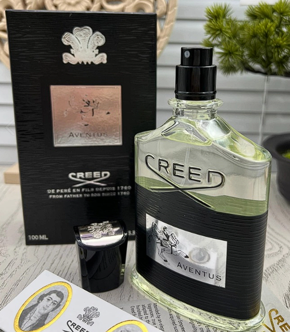 Creed Aventus 100ml (Коробка парфюма без слюды, парфюм новый, распаковка для фото)