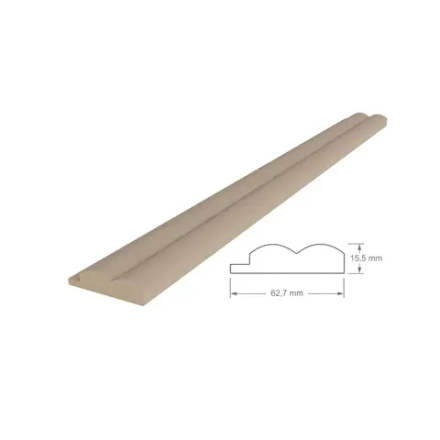 Финишная планка (для реечной МДФ панели под покраску, Волна), 2800*35*16