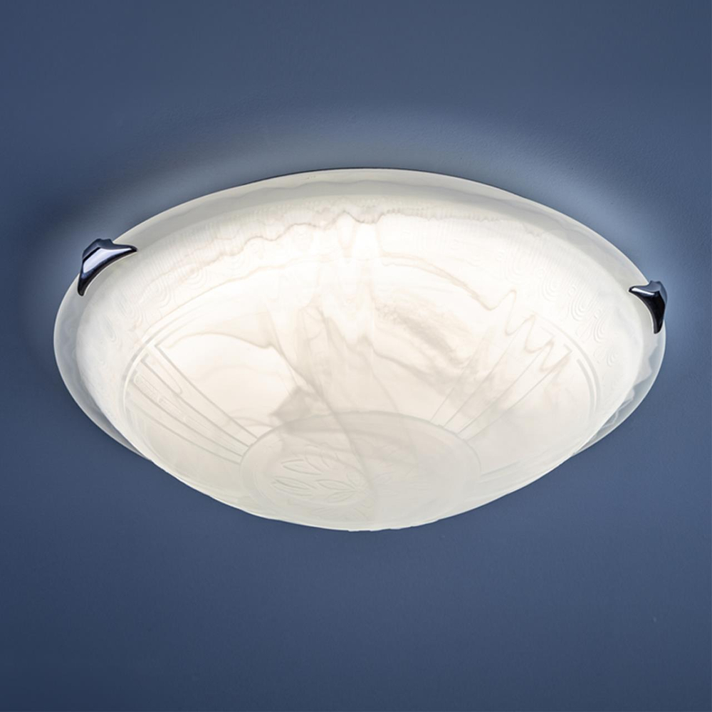 7601/DL SNOK SN 000 Светильник стекло/белое/хром LED 48Вт 4000K D405 IP20 LUFE