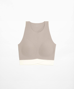 Oysho Топ-майка Perfect-Adapt, серо-коричневый