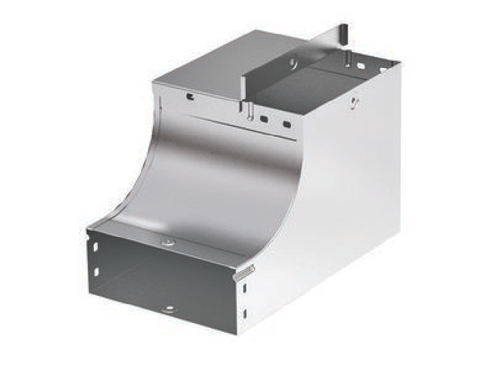 Угол  вертикальный внутренний, переходник CSSD 90 осн.100 H50 в комплекте с крепежными элементами и соединительными пластинами