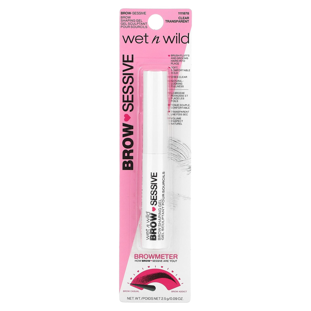 wet n wild, Гель для бровей, прозрачный, 2,5 г (0,09 унции)