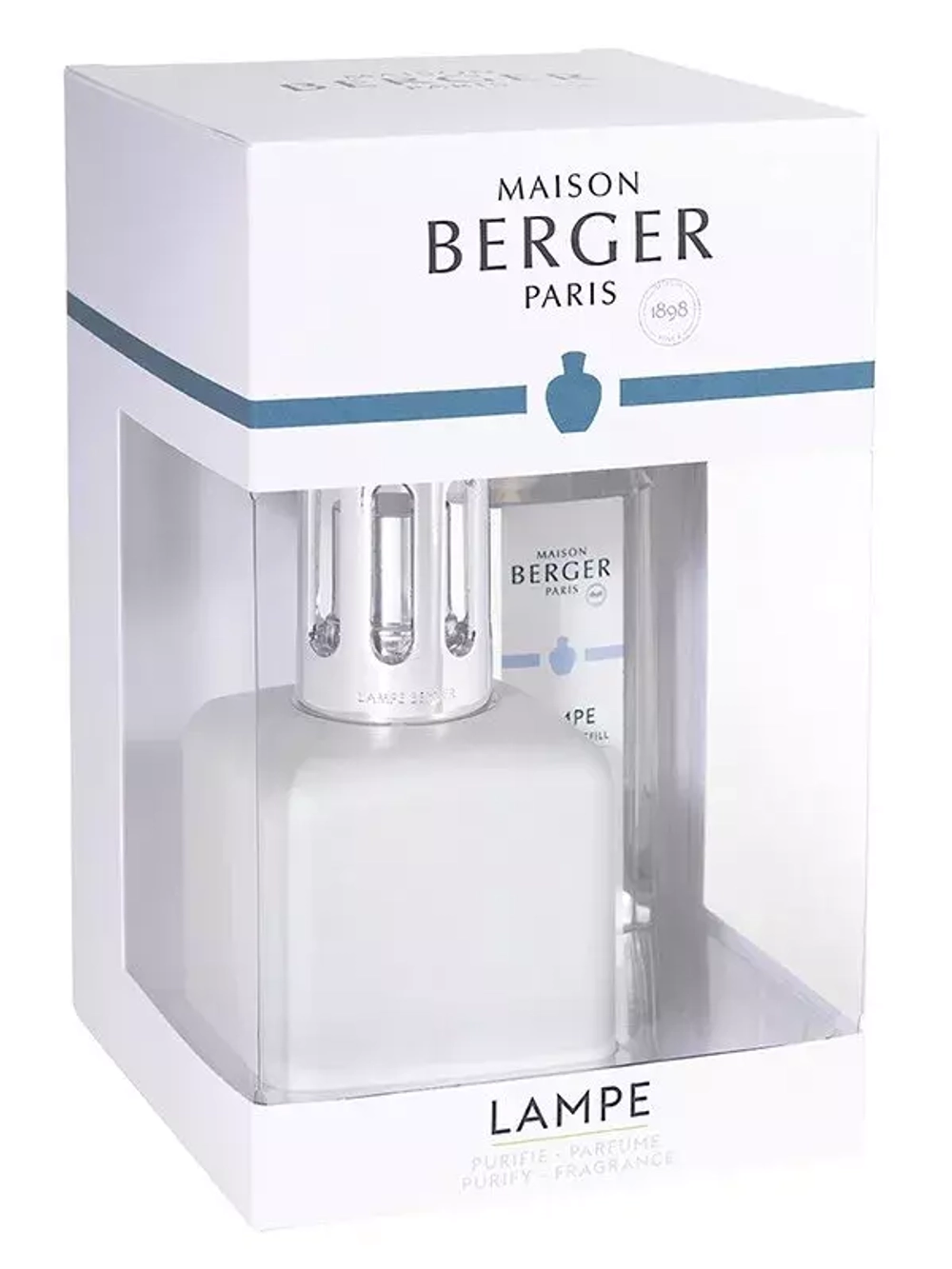 Maison Berger Paris - Набор ароматических ламп White Cube + ароматическое масло Белый Мускус 250мл / артикул   4564  / GTIN 3127290045645
