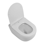 Унитаз подвесной безободковый с сиденьем и смывом TORNADO Cezares STREAM-TOR CZR-2426-TH-TOR/SC