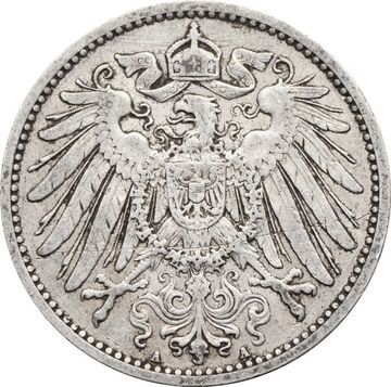 1 марка 1908 Германская Империя "A"