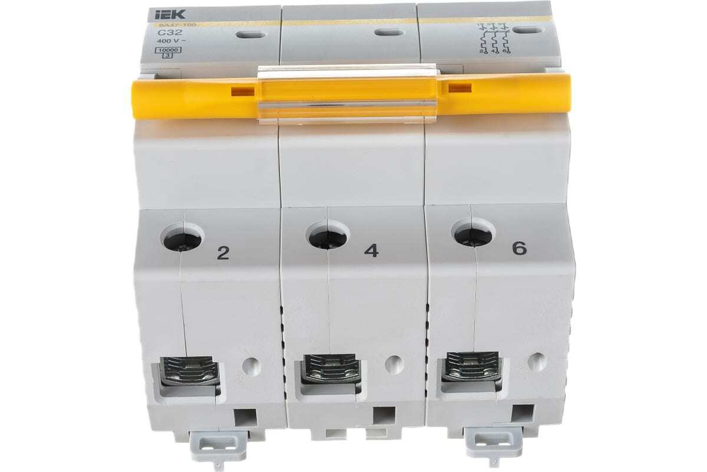 Автоматический выключатель ВА47-100 3Р 32А 10кА С IEK