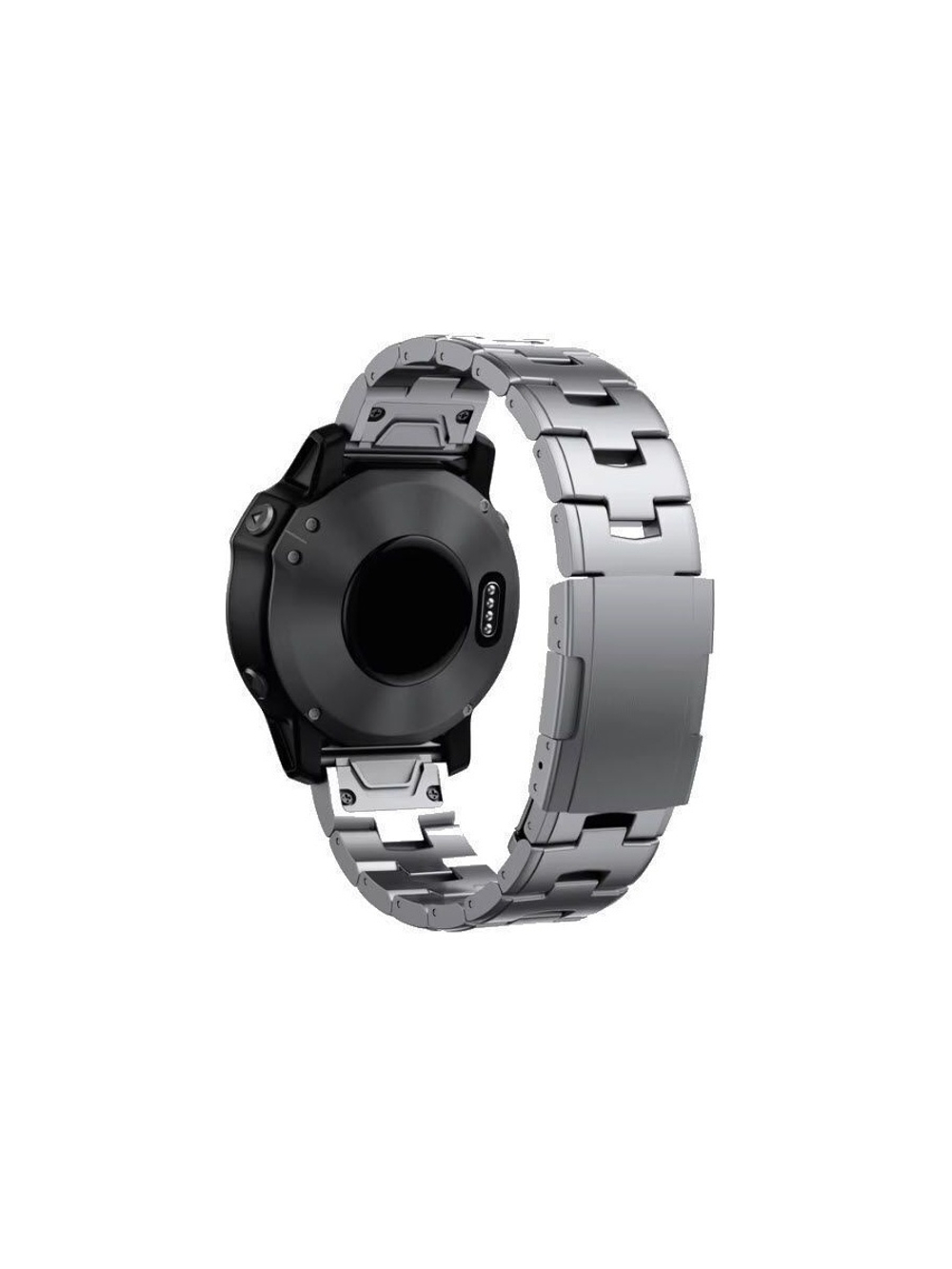 Браслет вентилируемый титановый 22мм для Garmin (циферблат 47 мм) Fenix, Epix Pro Gen 2, MARQ, Quatix быстросъемный QuickFit (Серебристый)