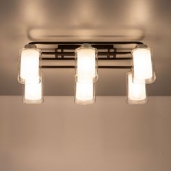 Citilux Румба CL159261 Люстра потолочная Венге Хром