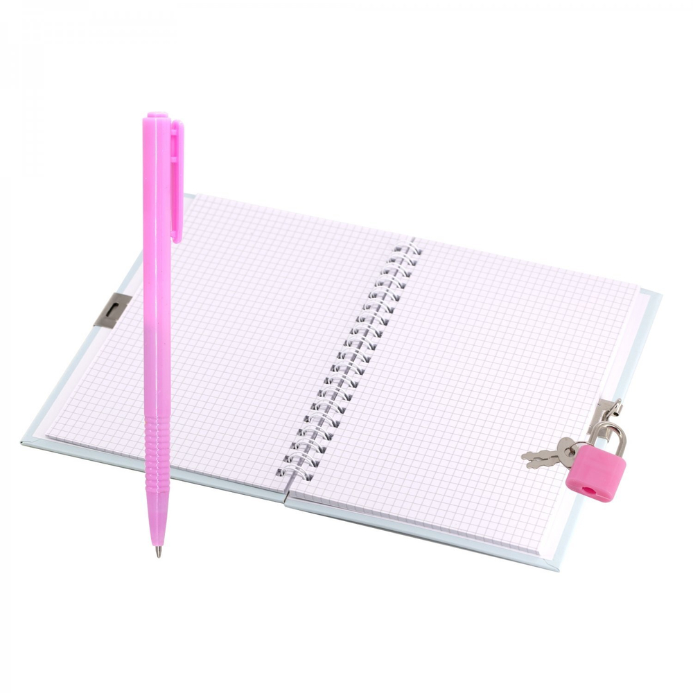 Блокнот в футляре, 17,5 см * 19,5 см, гребень, Alingar, мат.ламин, эффект 3D, ручка, замочек, клетка, 46 л., "Подсолнух"