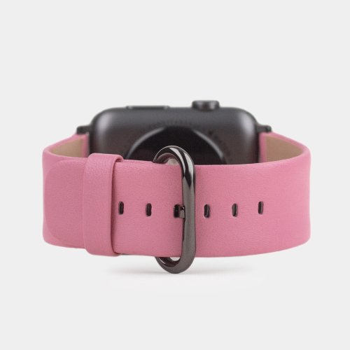 Ремешок для Apple Watch 40/41/42 mm из кожи теленка, розового цвета