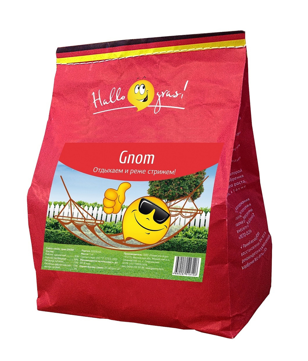 Семена газонной травы Gnom Gras 1кг