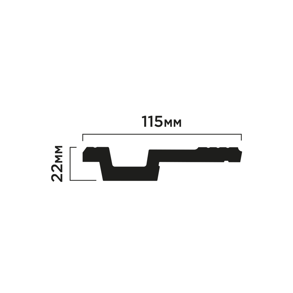 Карниз потолочный A115V1