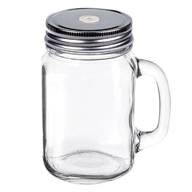 Банка с крышкой и ручкой д/подачи коктейлей 450 мл  P.L.BarWare