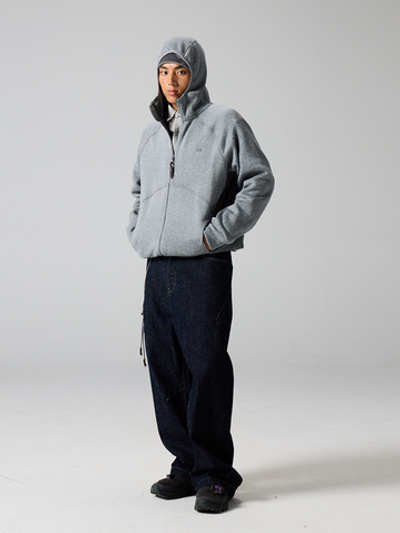 Худи Nothomme Blue Men’s Outdoor Color-Block Fleece Zip-Up Hoodie