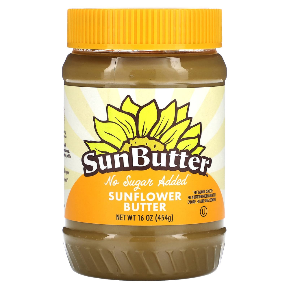 SunButter, Подсолнечное масло, без сахара, 454 г (16 унций)