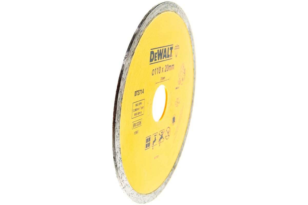Диск алмазный сплошной (110х20 мм) для плиткореза DWC 410 DEWALT DT 3714