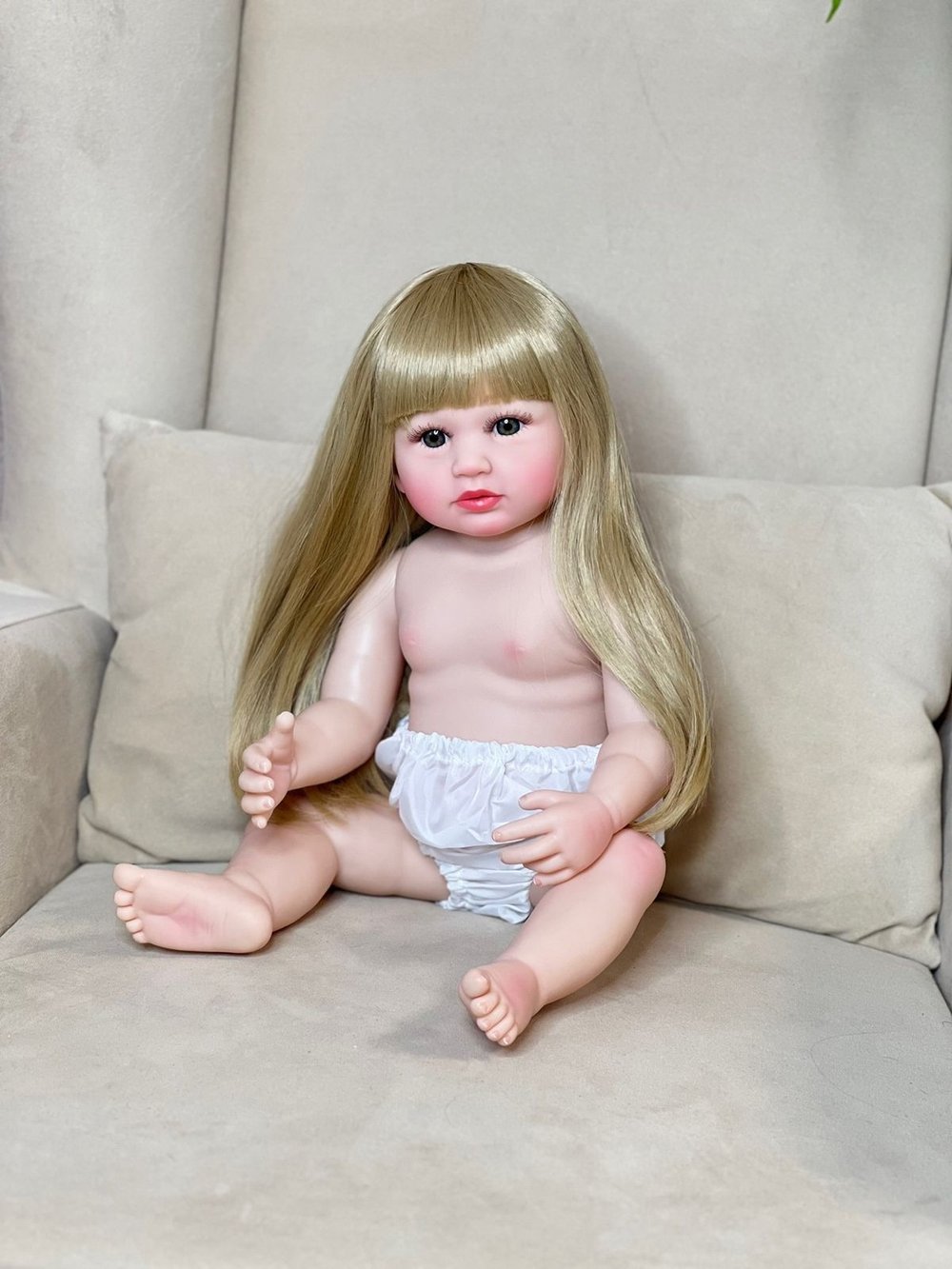 Кукла Реборн виниловая 55см без одежды (FA-272AW)