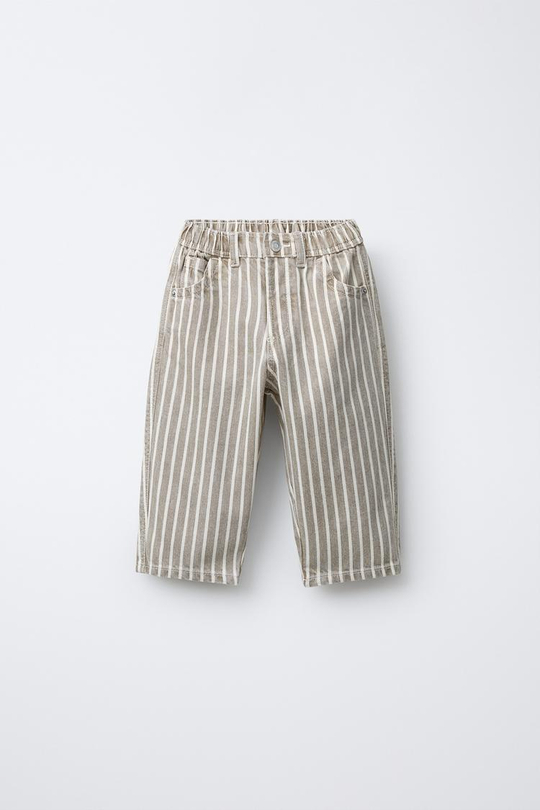 ZARA БРЮКИ BAGGY В ПОЛОСКУ, ПОЛОСКИ