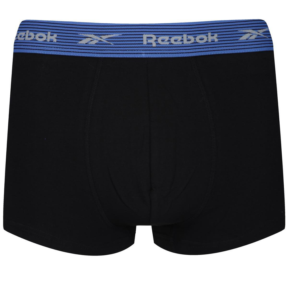 Мужские спортивные боксеры Reebok Mens Trunk EDRIK 3P - grey/purple/blue stripe