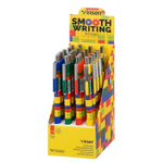 Ручка шариковая, автоматическая, Vinson, синие чернила, серия "Fashion", 24 шт