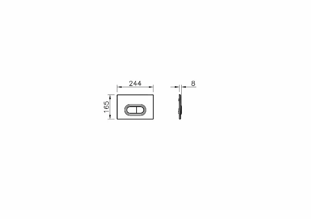 Унитаз подвесной Vitra Mia Round 9856B003-7200 безободковый, с инсталляцией, с крышкой микролифт, кнопка хром матовый