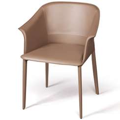 Стул Gio, серо-коричневая кожа