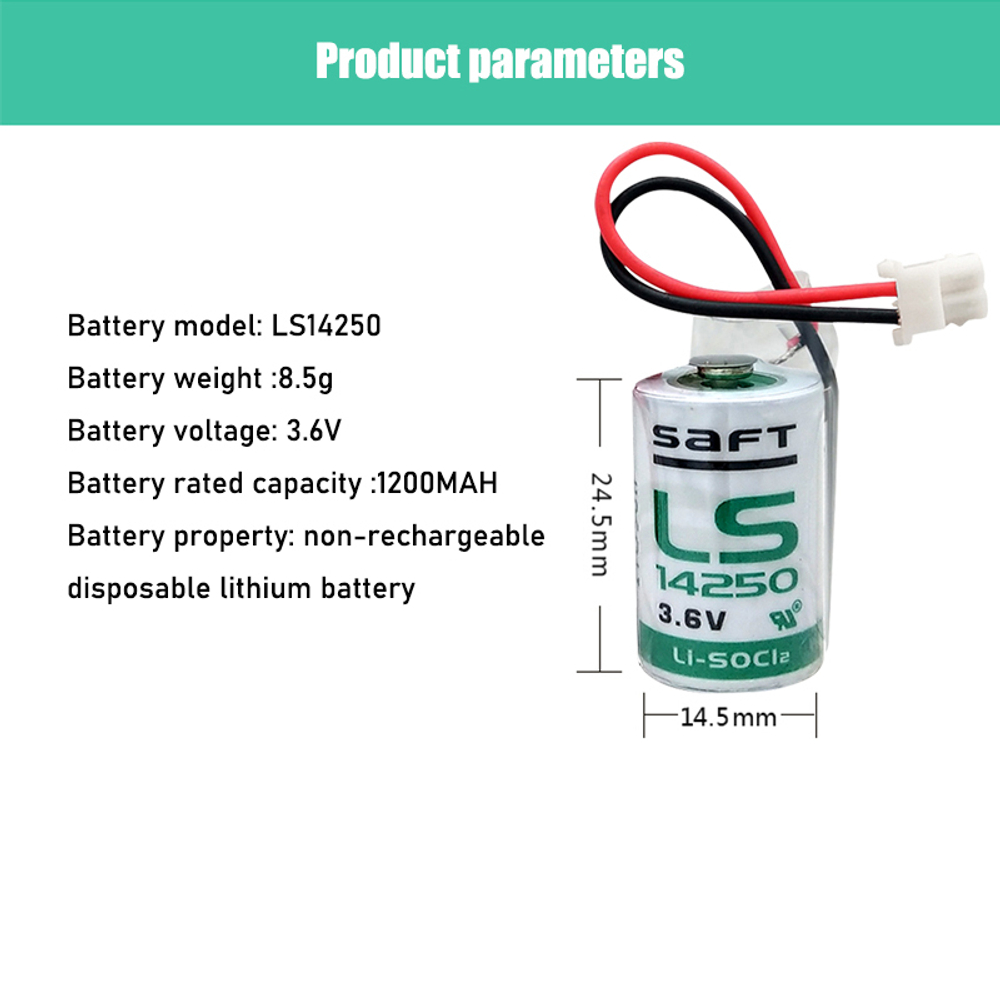 Батарейка литиевая Saft-LS14250 1/2AA 1.2Ah 3.6v