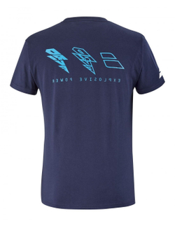 Мужская теннисная футболка Babolat Drive Cotton Tee M - drive blue