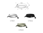 C7652 SBK черный песок D106*H25mm MR16 GU5.3
