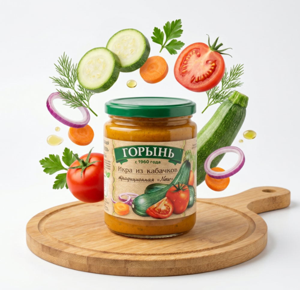 Икра кабачковая традиционная 420гр Горынь, Беларусь