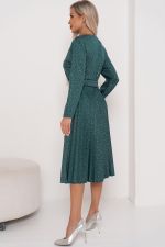 Платье с юбкой-плиссе (морская волна) Р11-2009/4 Nikol