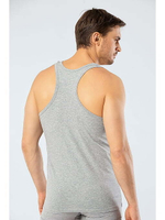 Майка мужская борцовка серый меланж