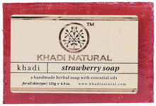 Натуральное мыло с клубникой Khadi Natural Strowberry soap, 125 г