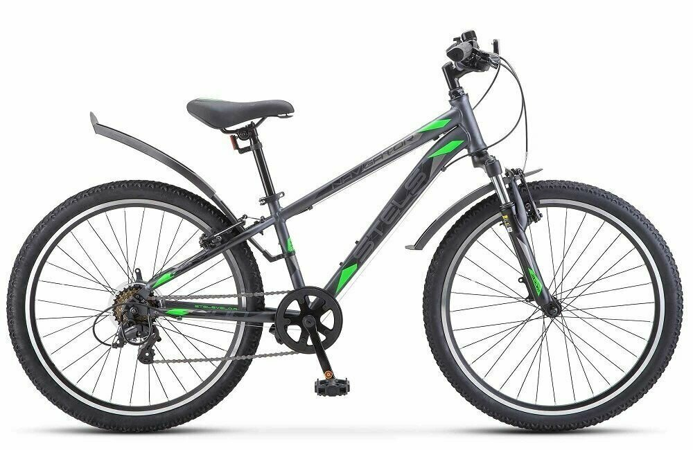 Велосипед 24" Stels Navigator-400 V  р.12" F020  серый/зеленый